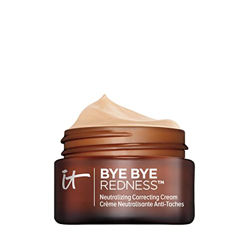 IT Cosmetics Bye Bye Redness, Transforming Neutral Beige - Neutralizing Color-Correcting Cream - Reduces Redness - Long-Wearing Coverage - With Hydrolyzed Collagen - 0.37 fl oz