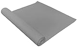 BalanceFrom 3mm Thick High Density Anti-Tear Exercise Yoga Mat with Optional Yoga Blocks Gray