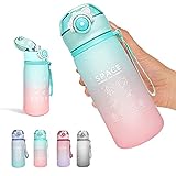 WATMHHJQ 21oz Sport/Bike Water Bottle - Leakproof BPA-free Water Bottles, Lock Feature & Flip Top Lid, Drinking Water cups with Carry Strap for adults, Sports Bottle cups For Workout(Green)