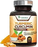 Turmeric Curcumin with BioPerine 95% Standardized Curcuminoids 1950mg - Black Pepper for Max Absorption, Natural Joint Support, Nature's Tumeric Extract, Herbal Supplement, Non-GMO - 240 Capsules