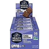 Health Warrior Chia Bars, Dark Chocolate, 15 Bars
