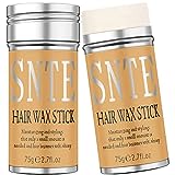 Samnyte Hair Wax Stick, 2PCS x 2.7 Oz Wax Stick for Hair Wigs Edge Control Slick Stick Hair Pomade Stick Non-greasy Styling Wax for Fly Away & Edge Frizz Hair