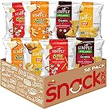 Simply Brand Variety Pack, Doritos, Cheetos, Lay's, 0.875oz Bags (36 Pack) (Assortment May Vary)