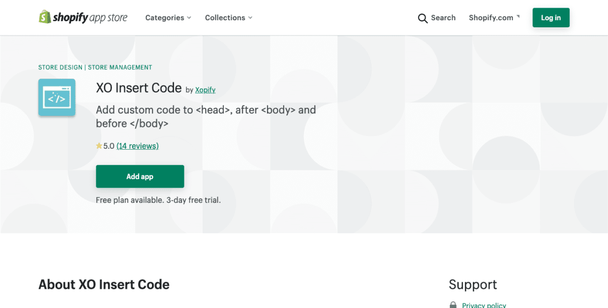 Shopify XO Code